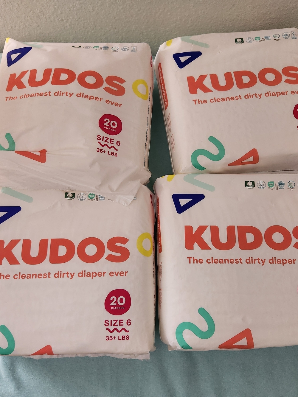 Eighty Kudos, Size 6, Cotton Liner, Total Chlorine Free Diapers